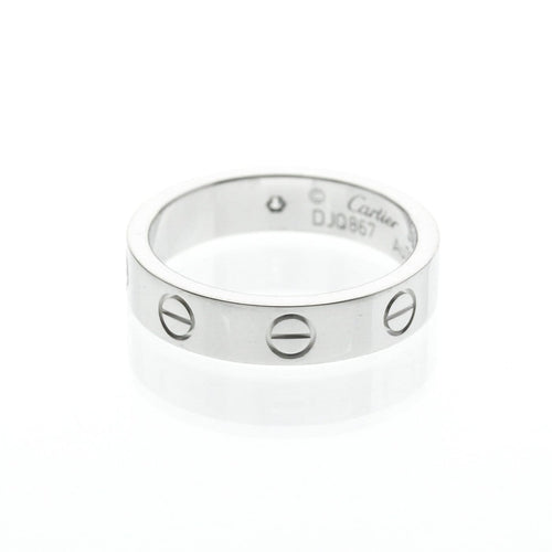 Bague 49 Cartier Love - Alliance en or blanc 18K et diamant 58 Facettes uy09pyo4l2