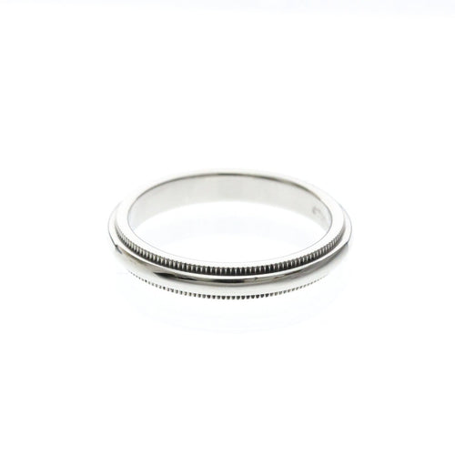 Bague 52 Tiffany & Co. Classic Milgrain - Bague en platine 58 Facettes m8vvor136d