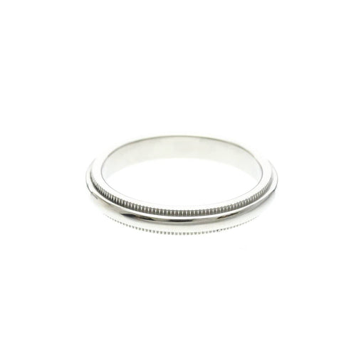 Bague 52 Tiffany & Co. Classic Milgrain - Bague en platine 58 Facettes m8vvor136d