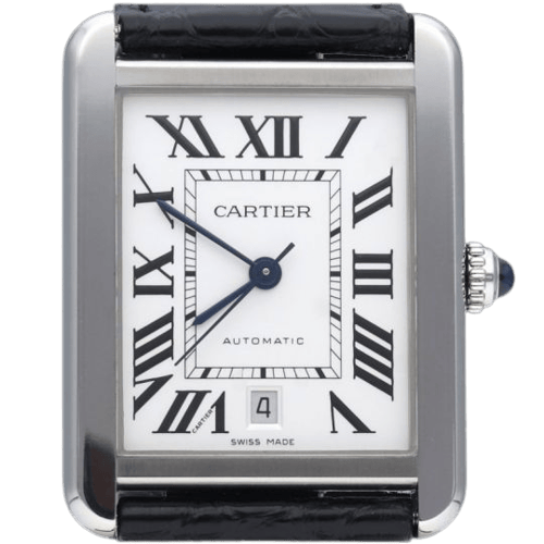 Montre Cartier Tank Solo XL - Montre en acier 58 Facettes MT47844