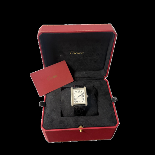 Montre Cartier Tank Solo XL - Montre en acier 58 Facettes MT47844