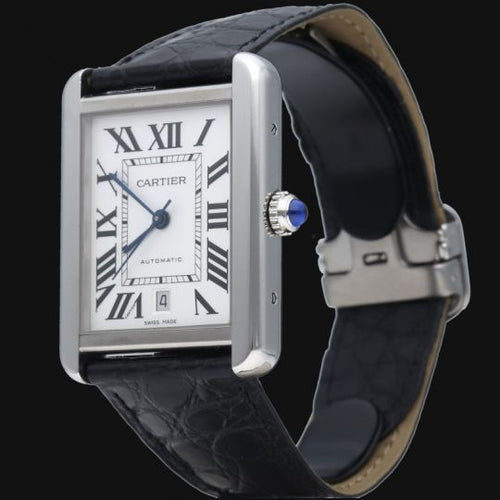 Montre Cartier Tank Solo XL - Montre en acier 58 Facettes MT47844