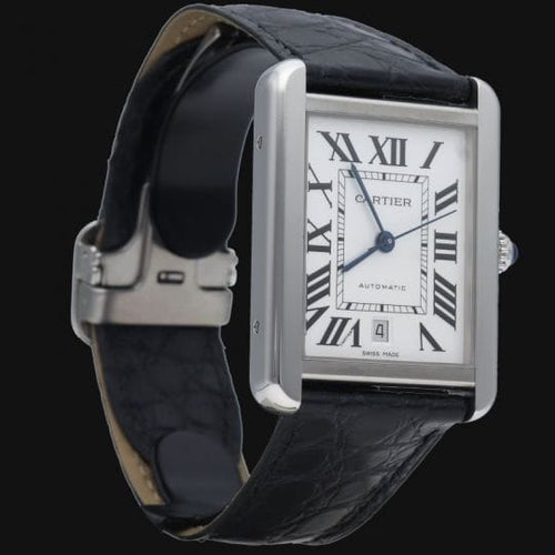 Montre Cartier Tank Solo XL - Montre en acier 58 Facettes MT47844