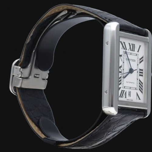 Montre Cartier Tank Solo XL - Montre en acier 58 Facettes MT47844