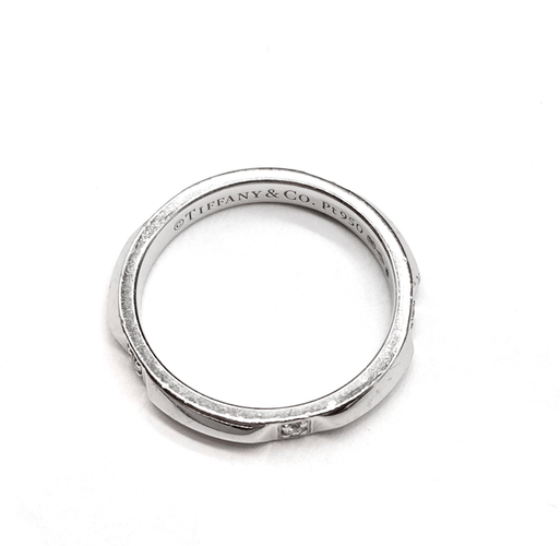 52 Tiffany & Co Tiffany True - Alliance en platine et diamants 58 Facettes BOV/260045