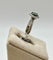 51 Solitaire Halo - Bague en or gris avec saphir teal et diamants 58 Facettes 324.201
