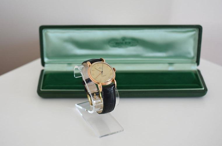 Rolex Precision - Montre Chronomètre réf. 4579 en or rose 18 carats 58 Facettes RO-2623