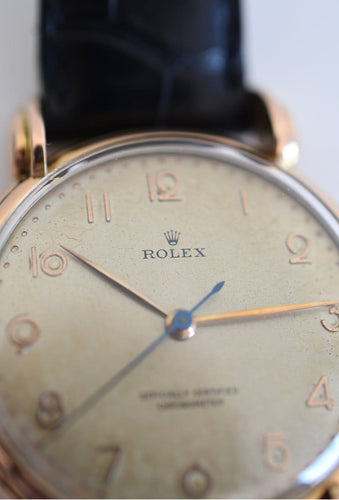Rolex Precision - Montre Chronomètre réf. 4579 en or rose 18 carats 58 Facettes RO-2623