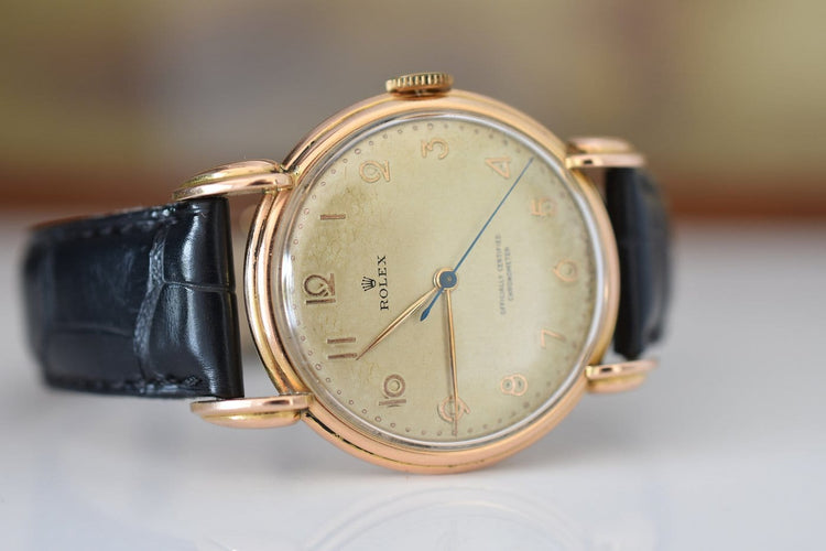 Rolex Precision - Montre Chronomètre réf. 4579 en or rose 18 carats 58 Facettes RO-2623