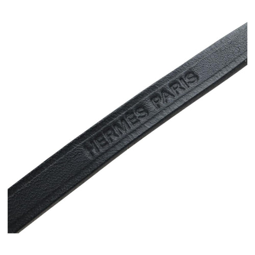 Hermès Météore - Collier en cuir noir 58 Facettes it83elw5z8