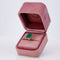 60 Bague en or jaune 18 carats avec émeraude naturelle 58 Facettes R0011