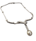 Collier en or blanc avec perle et diamants