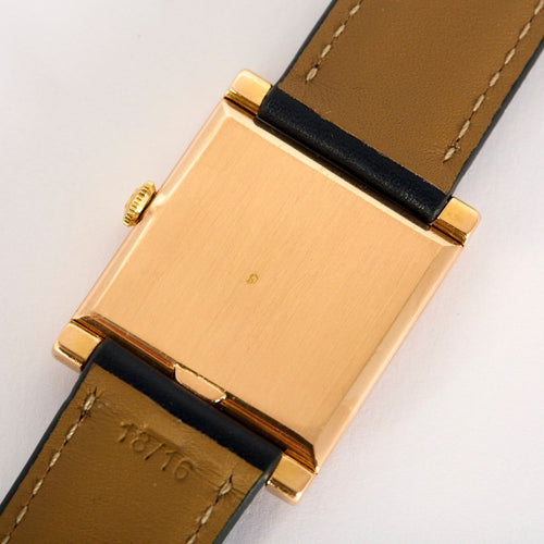 Omega Tank Brick - Montre en or rose 18K cadran argenté 58 Facettes A1177
