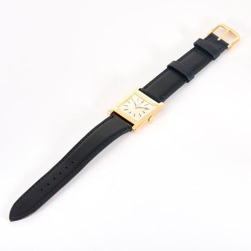 Omega Tank Brick - Montre en or rose 18K cadran argenté 58 Facettes A1177