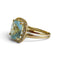 59 Bague cocktail en or jaune 18 carats, aigue-marine et diamants 58 Facettes 393