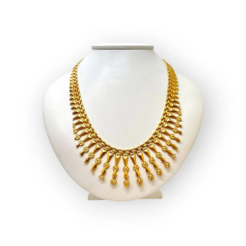 Collier plastron à pampilles en or jaune 58 Facettes 330099341