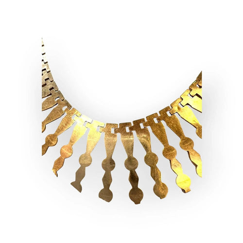 Collier plastron à pampilles en or jaune 58 Facettes 330099341