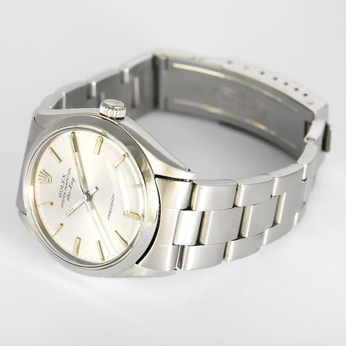 Rolex Air-King - Montre en acier cadran gris 58 Facettes A1223