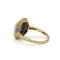 50 Bague ancienne en or jaune 750, platine, saphir et diamants 58 Facettes 1441