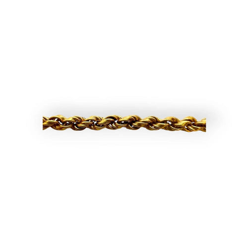 Chaîne maille torsadée 68 cm en or jaune 750 58 Facettes 330099342