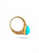54 Boucheron Serpent Bohème - Bague en or jaune et turquoise 58 Facettes Sb