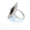 59 Bague en or blanc 18 ct avec diamants et onyx 58 Facettes 286/26 E