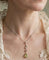 Collier pendentif en or blanc 18 ct avec diamants et péridot 58 Facettes 1921 F