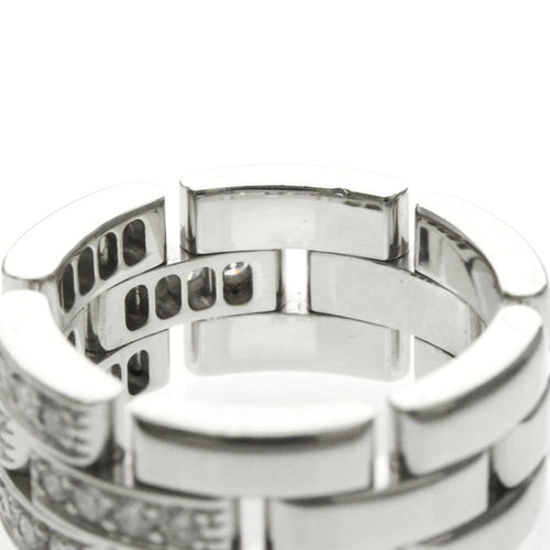 49 Cartier Maillon Panthère - Bague en or blanc 18K et diamants 58 Facettes r2w650n3ev