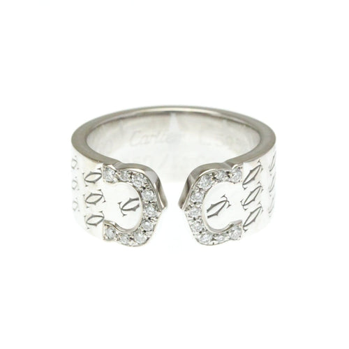 50 Cartier 2C - Bague en or blanc 18K 58 Facettes k5sexzxyv4