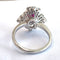 52 Bague en or blanc 18 ct, rubis et diamants 58 Facettes 274/26 E 159/26