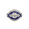 56 Bague en or blanc 18 kt avec diamants 58 Facettes 143/26 A