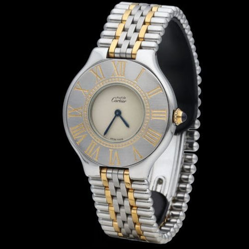 Cartier Must 21 - Montre femme en or jaune et acier 58 Facettes MT48023