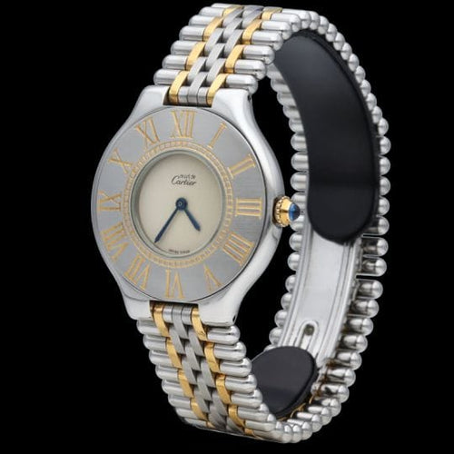 Cartier Must 21 - Montre femme en or jaune et acier 58 Facettes MT48023