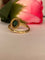 56 Bague édouardienne en or jaune 18K, doublet grenat vert et diamants 58 Facettes ring