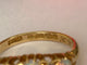52 Bague édouardienne anglaise en or jaune 18 ct, opales et diamants 58 Facettes ring