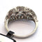 55 Bague en platine avec diamants et émail 58 Facettes 494/26 E