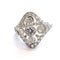54 Bague en or blanc 18 kt avec diamants 58 Facettes 296/26 C