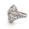 54 Bague en or blanc 18 kt avec diamants 58 Facettes 296/26 C