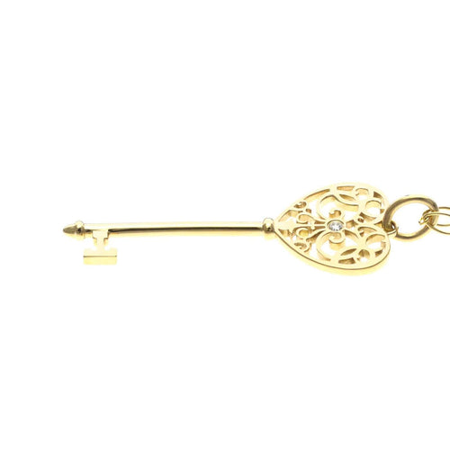Tiffany & Co. Enchant - Pendentif clé cœur en or rose et diamant 58 Facettes hz7be8pvk9