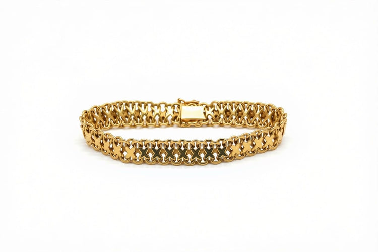 Bracelet Bracelet maille fantaisie en or jaune 18K 58 Facettes BRA-1108-01