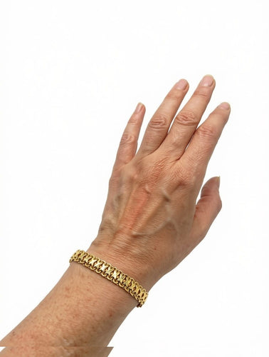 Bracelet Bracelet maille fantaisie en or jaune 18K 58 Facettes BRA-1108-01
