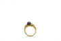 Bague 51 Bague jonc en or jaune, perle de Tahiti et diamants 58 Facettes BAG-1108-03