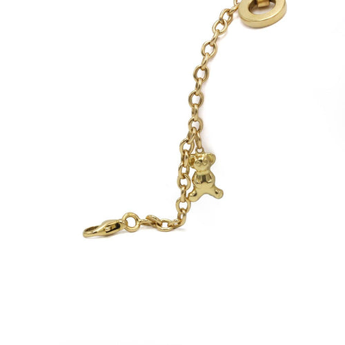 Bracelet trois charms en or jaune 58 Facettes 260207R
