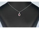 Pendentif halo en or blanc avec diamants et rubis 58 Facettes 2017