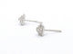 Boucles d'oreilles halo en or blanc et diamants 58 Facettes 2023