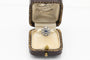 58.5 Bague ancienne en or jaune, argent, saphirs synthétiques et diamants 58 Facettes 13530
