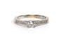 57 Bague contemporaine en or blanc 18 carats et diamants 58 Facettes 21756