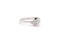 53 Bague Années 50 en or blanc 18 carats et diamant 58 Facettes 22910