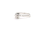 53 Bague Années 50 en or blanc 18 carats et diamant 58 Facettes 22910