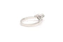 53 Bague Années 50 en or blanc 18 carats et diamant 58 Facettes 22910